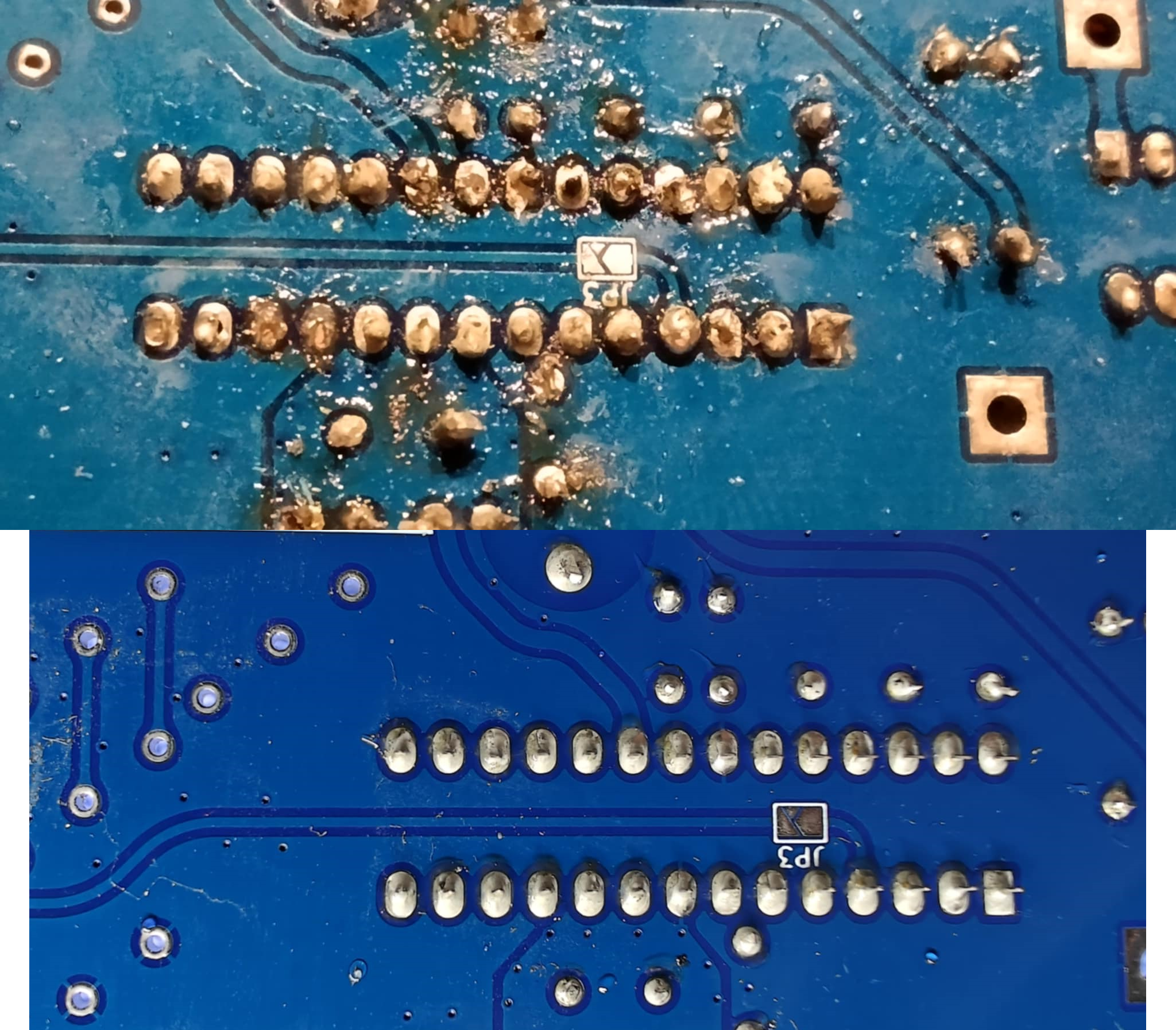 Comparaison soudure bonne vs mauvaise